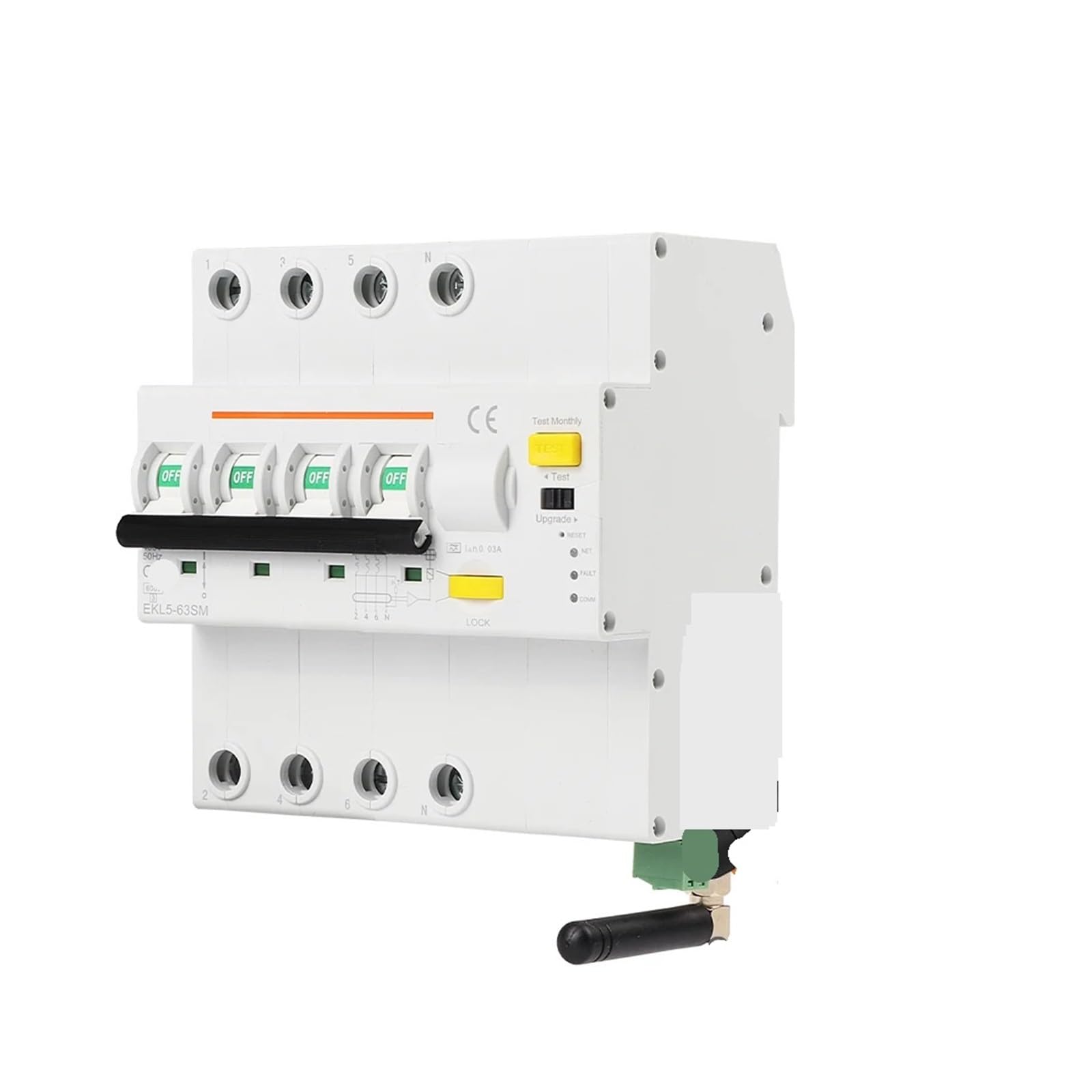 Protection contre les fuites EKR0 4P 32A pour éviter les pannes électriques et les surcharges