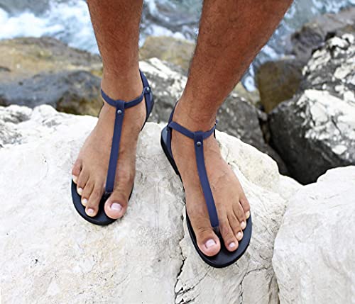 Sexy Men Thong Leather Sandals Barefoot Roman Style, Greek Sandals, Gay Sandals- SENSATION MEN3