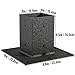 HYUWANGYU Tools Post Base Mailbox Base Plate 4x4 Bronze/White/Granite/Black Powder-Coated Steel Surface Mount Steel Deck for Mailbox Post (Color : Black)