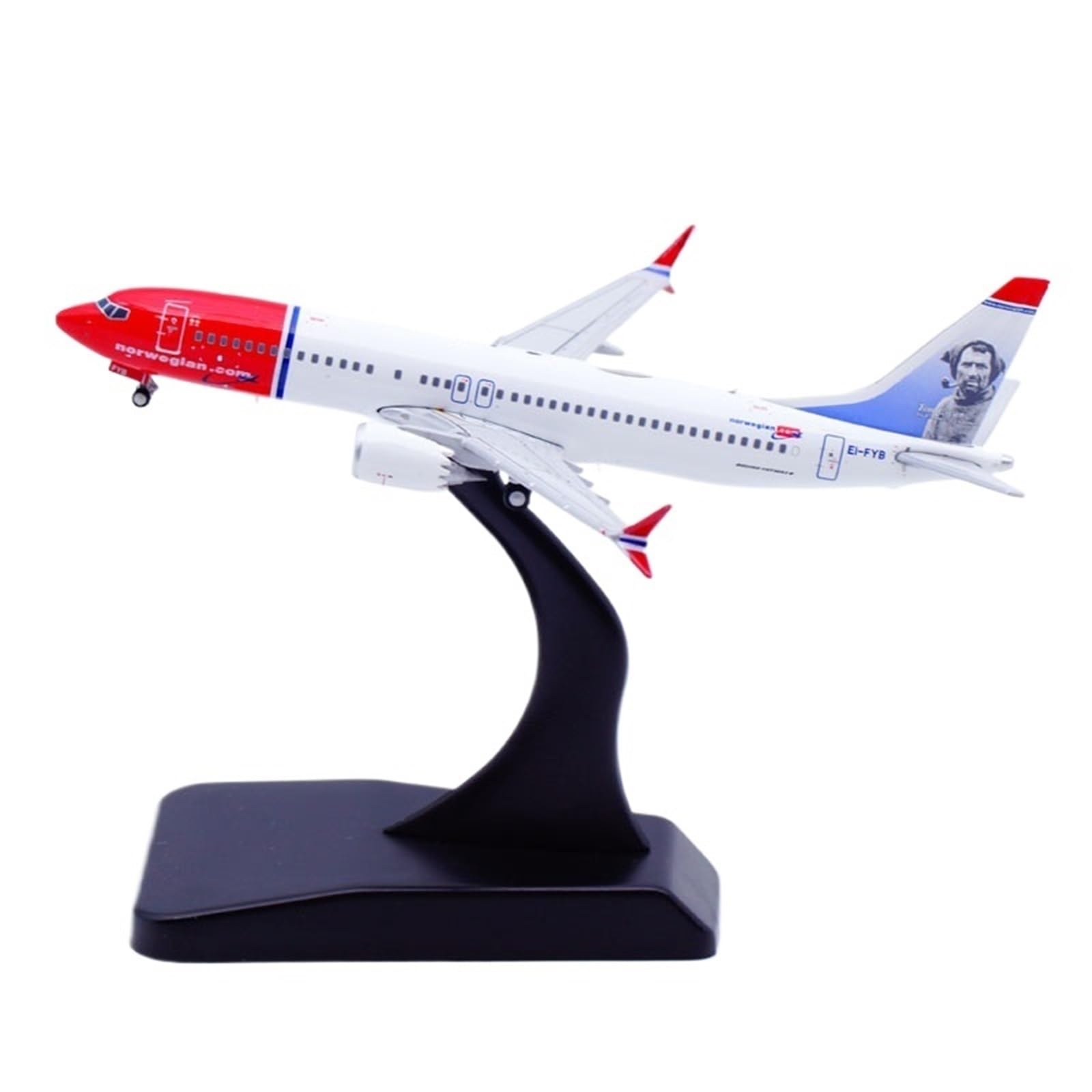 Repliki modeli samolotów 9CM dla norweskiego Air B737 MAX8 EI-FYB model samolotu odlewany wyświetlacz samolotu w skali 1:400 dla entuzjastów lotnictwa miniaturowy model samolotu