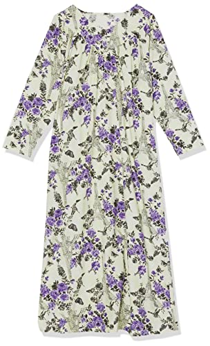 AmeriMark Women Full-Length Flannel Nightgown Pajamas – Ladies Lightweight Warm Cotton Night Gown Nightshirt for Sleeping4