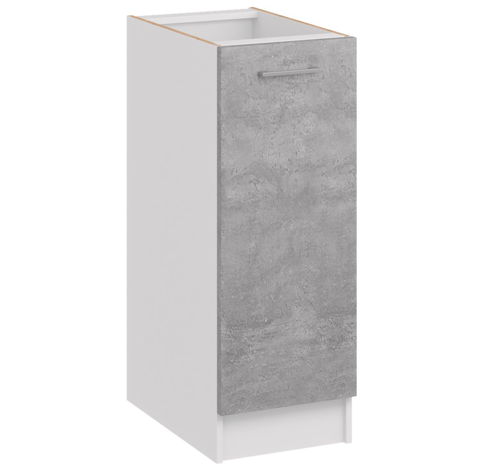 Küchenunterschrank 30 cm Breite – Unterschrank mit 1 Tür – Küchenschrank für Aufbewahrung – 30×82×44 cm – schmaler Unterschrank aus Holzwerkstoff, melaminbeschichtet