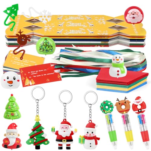 VEYLIN Christmas No-snap Crackers, Make Your Own Christmas Crackers Set DIY Xmas Crackers for Kids Xmas Crackers Set with Novelty Gifts, 15 Pack in 5 Colours