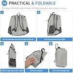 Hiking Backpack, 20L Packable Daypack for Men Women, Nylon with Adjustable Straps, Lightweight Waterproof Outdoor Camping Travel, Grey