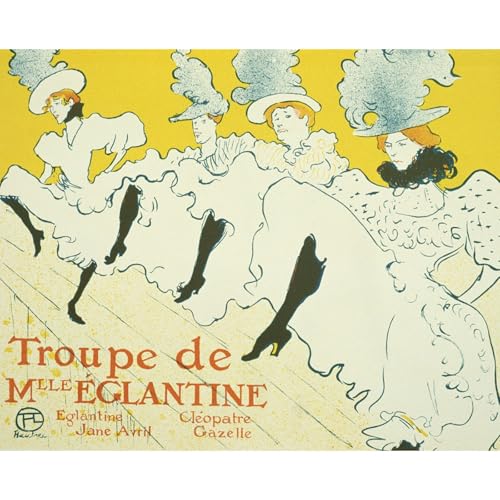Impression sur toile aux couleurs vives Troupe de Mlleeglantine art durable