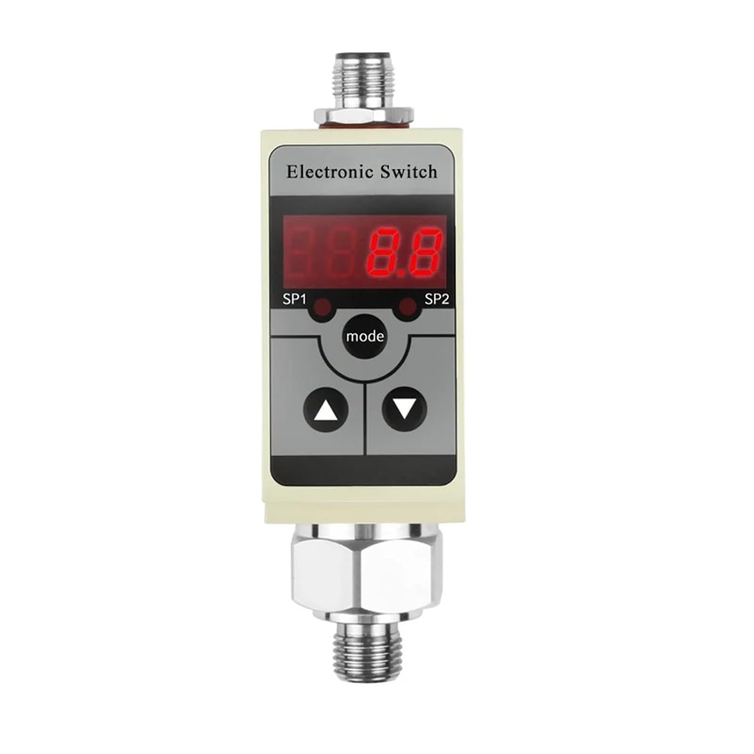 Industrial Electronic NPN PNP Pressure Switch Automatic Water Pump Pressure Controller Switches for Mechanical Hydraulic System(0-400 bar,2 NPN_M14X1.5)