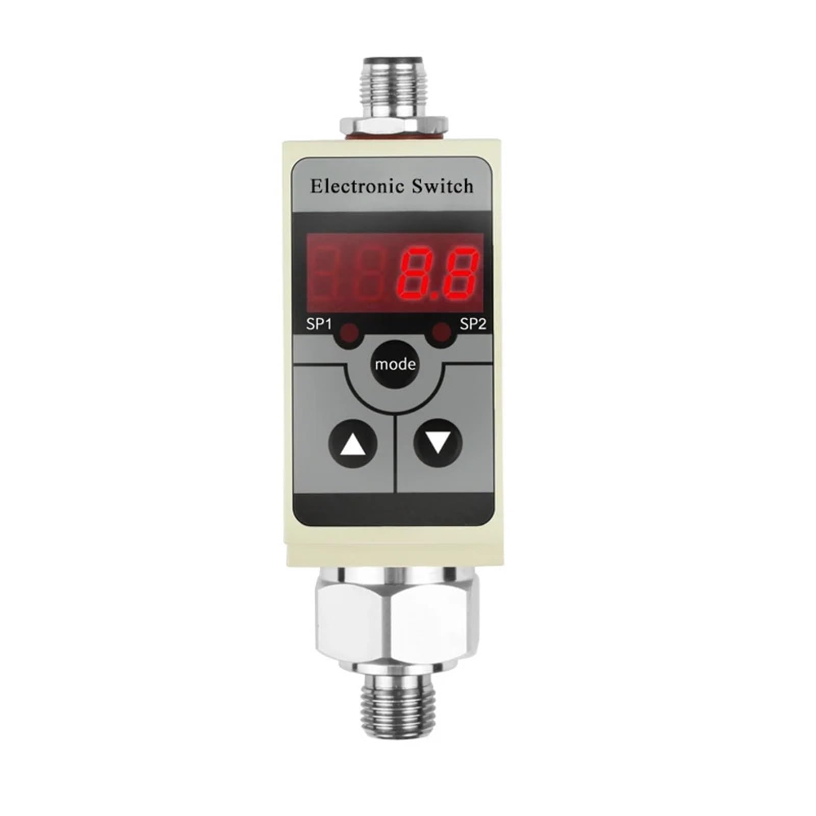 Przemysłowy elektroniczny wyłącznik ciśnieniowy NPN PNP, automatyczny regulator ciśnienia pompy wodnej do mechanicznego układu hydraulicznego (0-50 bar, 2 PNP,NPT1-2)
