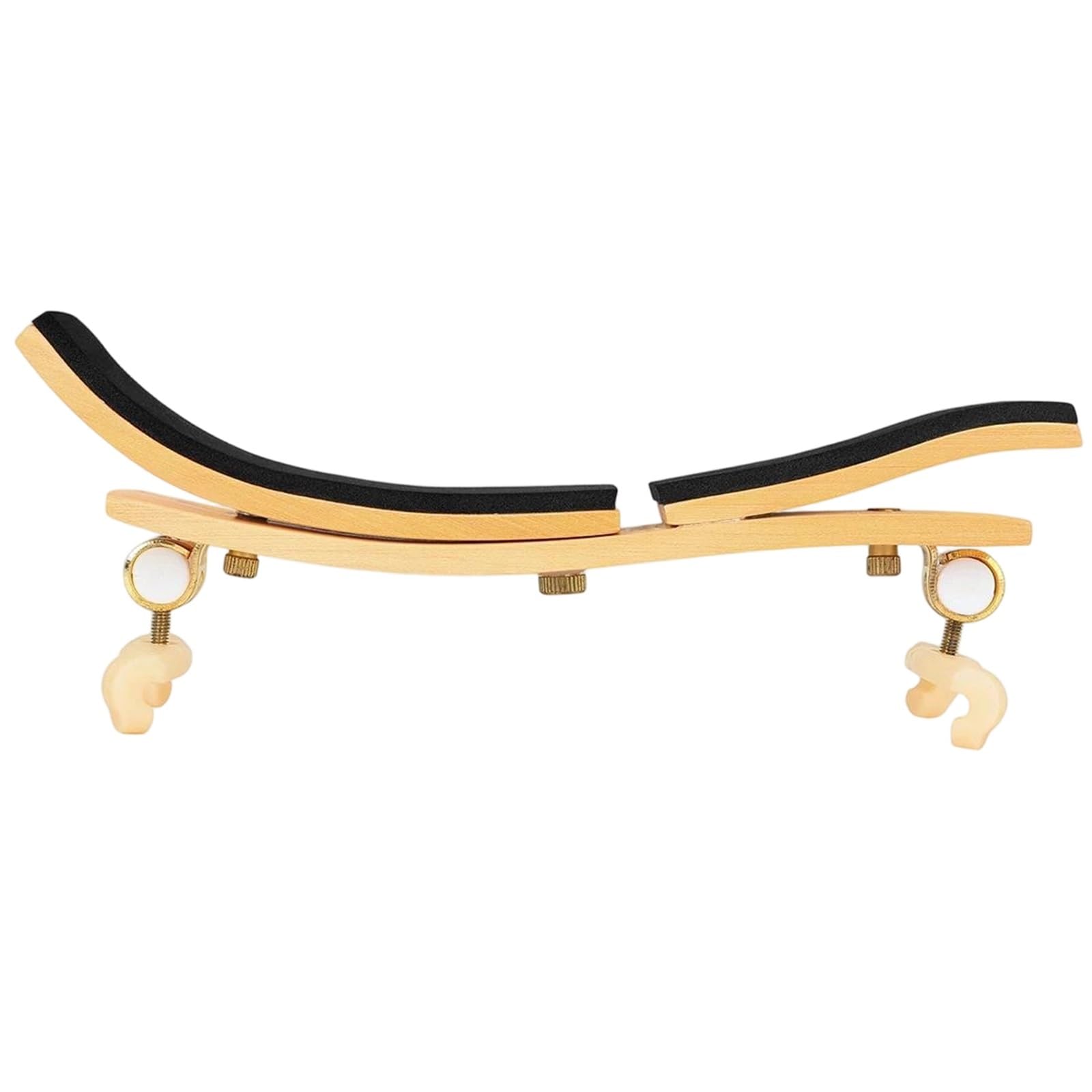 Apoyo Para El Hombro Del Violín Reposapiés Para Violín Almohadilla Para Violín Mentonera Ajustable | Soporte de hombro para violín de aleación de aluminio Cómodo de llevar(White)