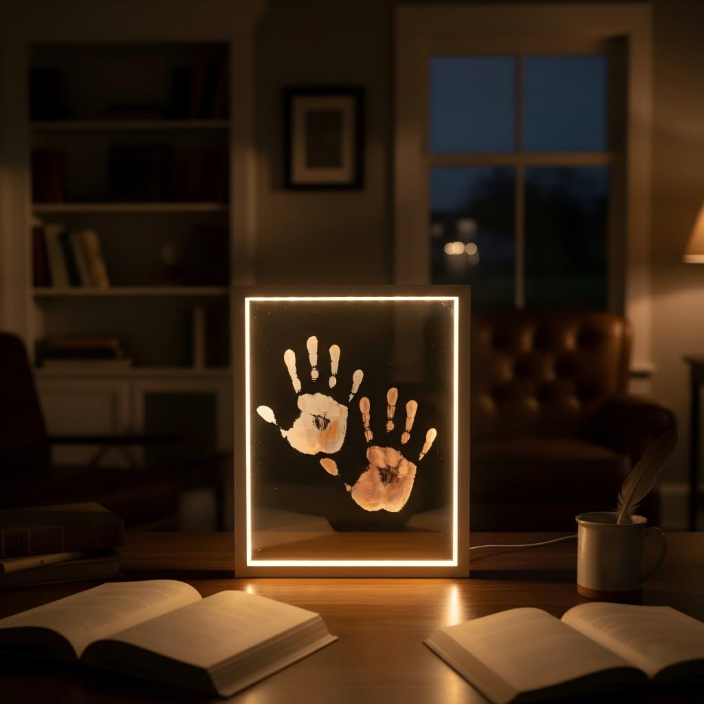 Marco de fotos con diseño de LED para varias personas, para el día de San Valentín, regalo conmemorativo creativo, personalización, noche cálida, decoración del hogar, recuerdo atemporal hecho a mano