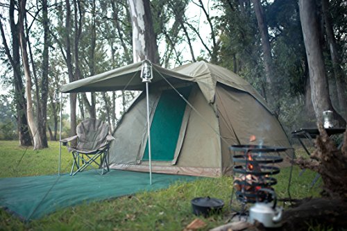 Alpha Kilo 4000 Canvas 6 Person Bow Tent, Camping Tent And Outfitter Tent With Waterproof And Fire Retardant Ripstop Canvas. #TOP7