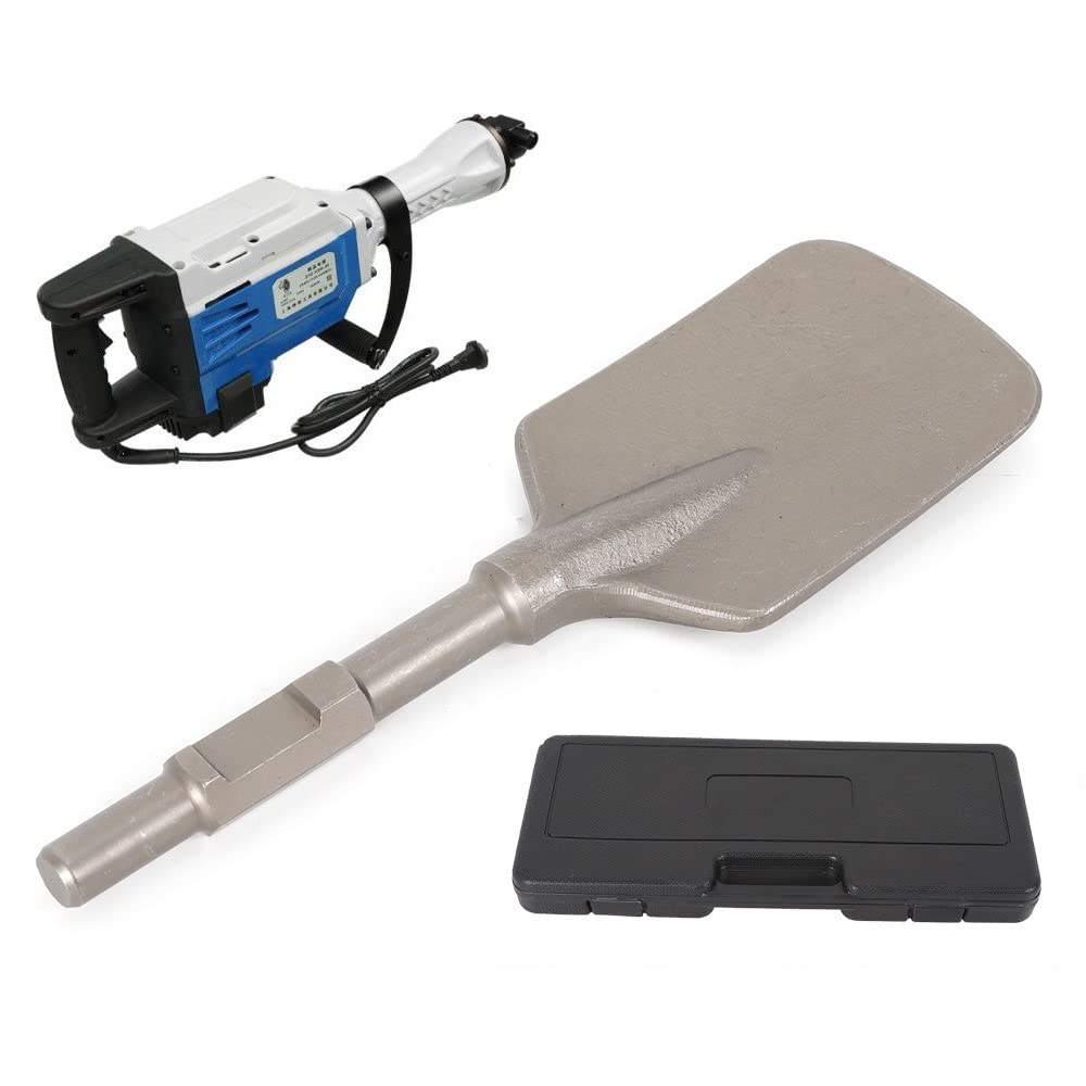 1-1/8" Hex Shank Shovel Spade Chisel Jack Hammer Bits for Demolition Hammers, Clay Spade Bit for Electric Jackhammer, Alloy Steel, Trenching Construction Landscaping
