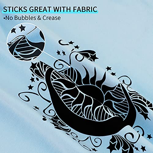 Image of HTVRONT Heat Transfer Vinyl Black & White HTV Vinyl Rolls -12 x 20ft HTV for Shirts, Black Iron on Vinyl for All Cutting Machines - Easy to Cut & Weed for Heat Transfer Design (Black&White)