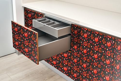 Papel pintado mate lavable autoadhesivo para muebles de cocina 100x50 cm 5