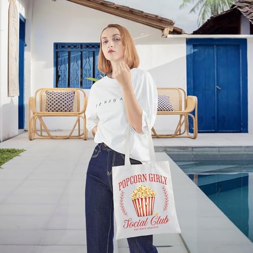 Bolso tote Popcorn Social Club para amantes de palomitas miniatura 6