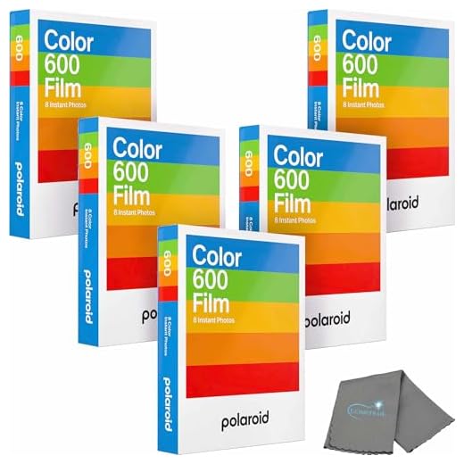 Polaroid Color Instant Film Bundle with Cleaning Cloth
