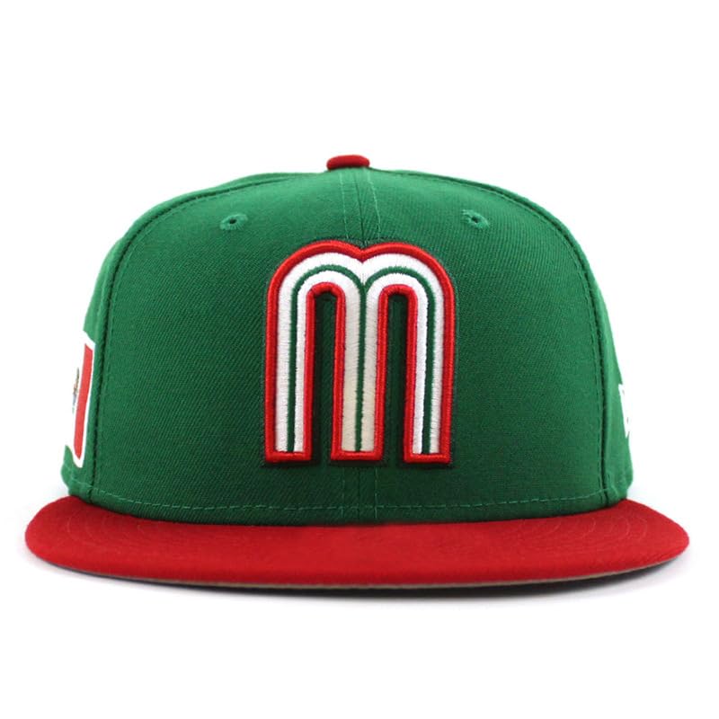 1 Mexican National Flag Baseball Cap, Mother and Child M Embroidered Logo hat(Green)3
