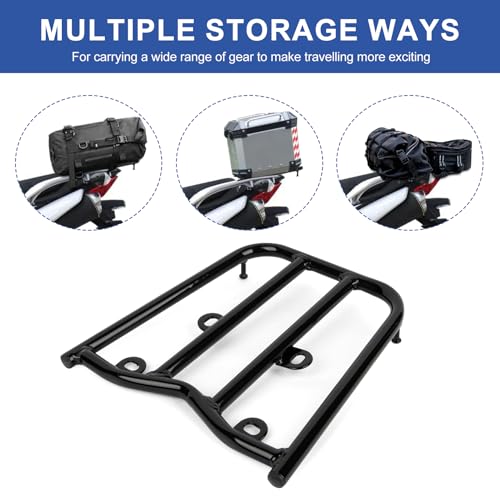 image for Hawk 250 Rear Rack - PSLER Motorcycle Luggage Rear Rack Storage Rack B