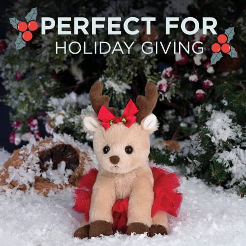 Bearington Darling Dancer Holiday Plush Stuffed Animal Ballerina Reindeer, 7 Inches #TOP1