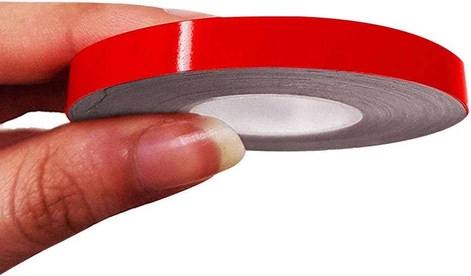 4R Quattroerre.it 10481 Trim Stripes3 Adhesive Strips for Cars, Red, 7 mm x 10 mt