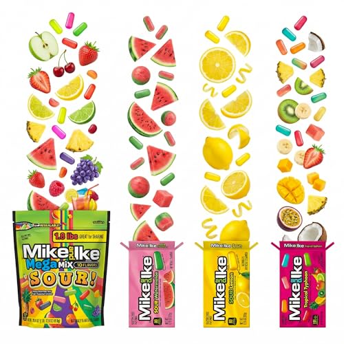 Mike and Ike Sour Theatre Box Variety Pack 7 oz miniatura 1