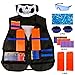 Gafild Kit de Chaleco Táctico para Niños, Chaqueta Táctica para Pistola Nerf Serie Juego de Batalla, con 30 de Espuma Dardos, 2 Quick Reload Clips, 2 muñequera, 2 Máscara, Gafas Protectoras
