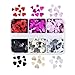 Chunky Glitter for Valentine’s Day Heart Glitter Confetti Nail Charms Laser Red Pink Holographic Sequins Stickers Sparkle for DIY Crafts Nail Art Decoration Party Face Body Make Up Resin