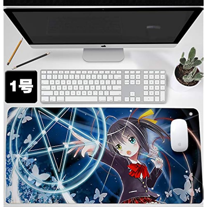 Tiamo 中二病でも恋がしたい マウスパッドコンピューター 大判マウスパッド パソコン 周辺機器 アニメ漫画 ゲーム マ マウスパッドコンピューター防水 滑り止め 超大型 おしゃれ 萌え ゲーム用 90cmx40cm Cxxvvslgty Fischvermittlung De