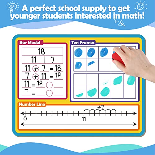 Dry Erase Number Line Whiteboard, 9" X 12" Number Board Double-Sided 120 Number Chart, Math Manipulatives White Board For Kids Students, Classroom And Home, Small White Board Dry Erase (Number Line) #TOP3