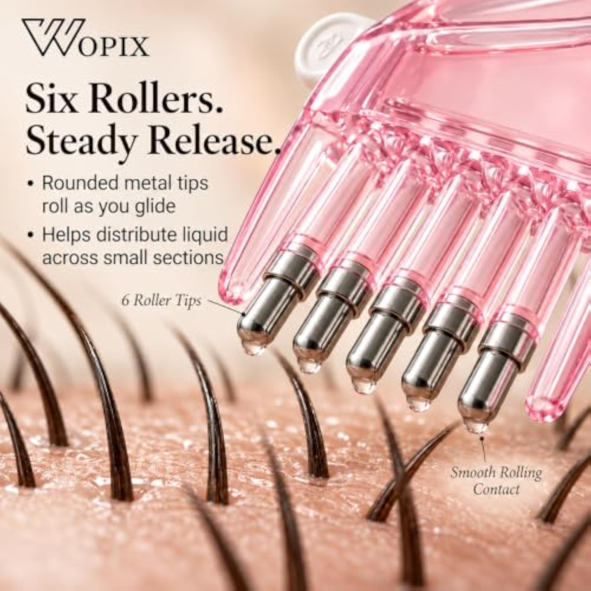 Hair Oil Applicator Comb Bottle with Scalp Massager, Leakproof