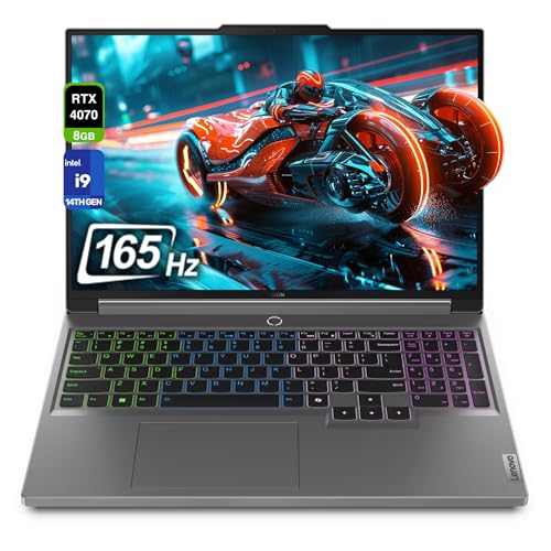 Lenovo Legion 5i Gen 9 Gaming Laptop, Intel i9-14900HX, 64 GB DDR5 RAM, 2 TB PCIe SSD, 40.6 cm WQXGA (2560x1600), Nvidia Geforce RTX 4070, W11 Home