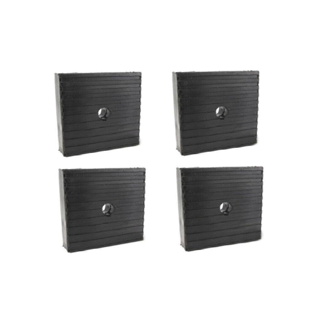 for 4 Pack Anti Vibration Pads Solid Rubber 4 x 4 x 1 for Heavy Duty Equipment