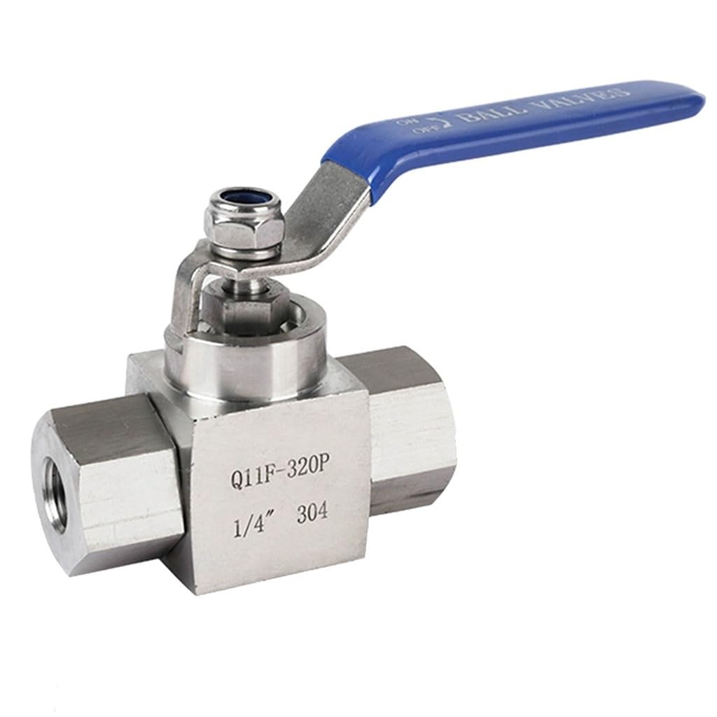 valvola a sfera, valvola a sfera in acciaio inox, Valvola a sfera ad alta pressione in acciaio inossidabile da 1 pezzo, valvola a sfera con filettatura femmina G1/4 3/8 1/2 3/4, resistenza alla pressi