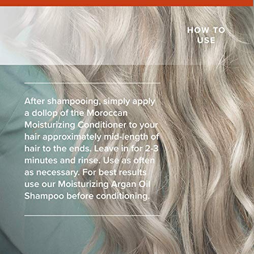 Royal Moroccan Moisturizing Conditioner Hair Products - Moisturizing Conditioner For Dry And Colored Hair 500 Ml 16.9 Fl.oz , Base Of Moroccan Argan Oil, For Color – Treated Hair, Frizzy Hair. #TOP4