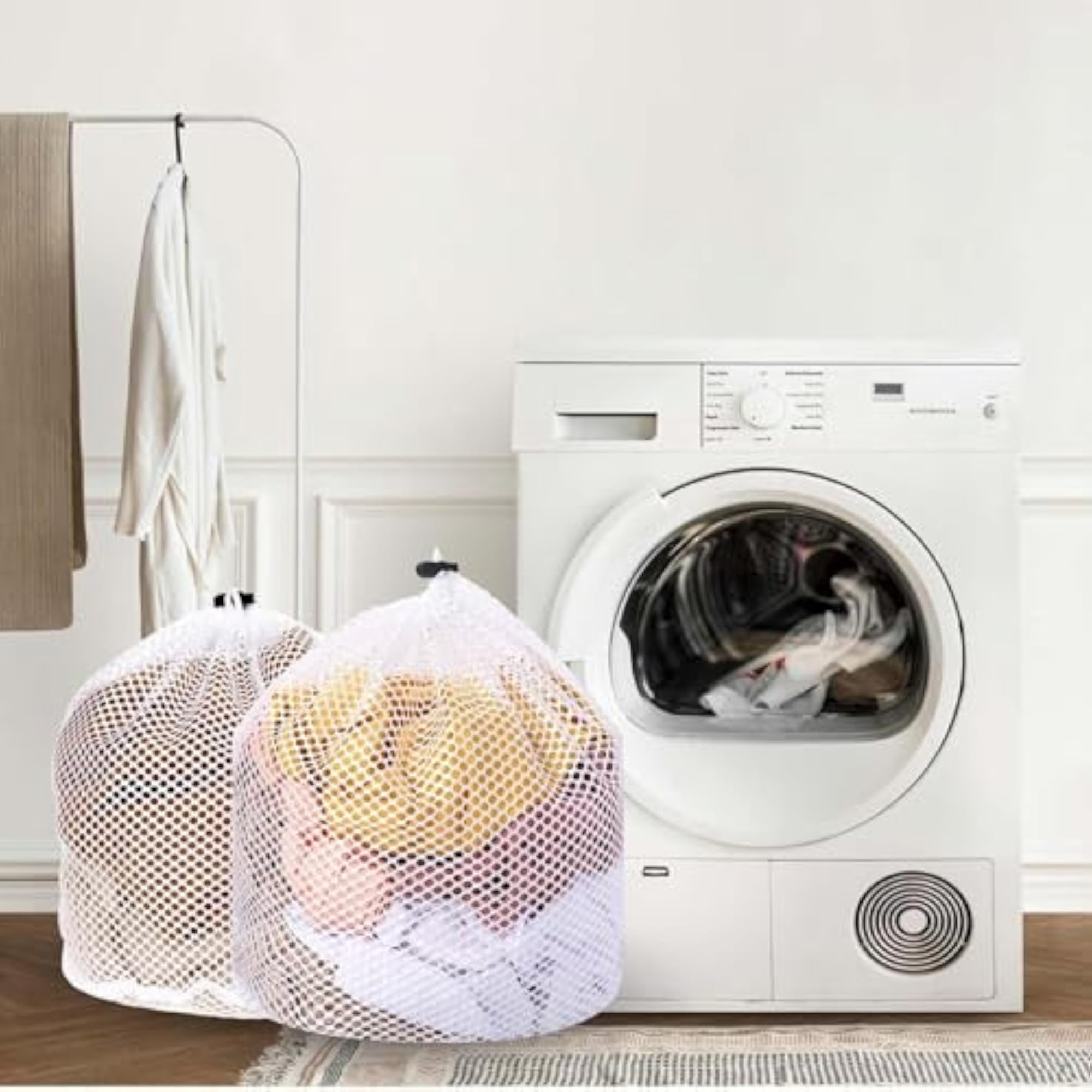 Durable Mesh Laundry Bag with Drawstring Closure