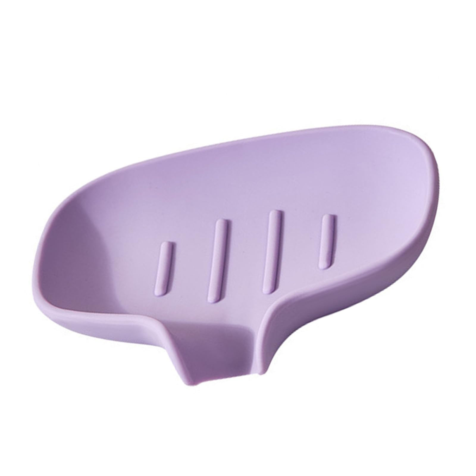 Sbshiouu Purple Multi-Functional Soap Container Drain Rack For Shower & Sink Easy Mount Keep Dry Soap Storage Rack With Drain