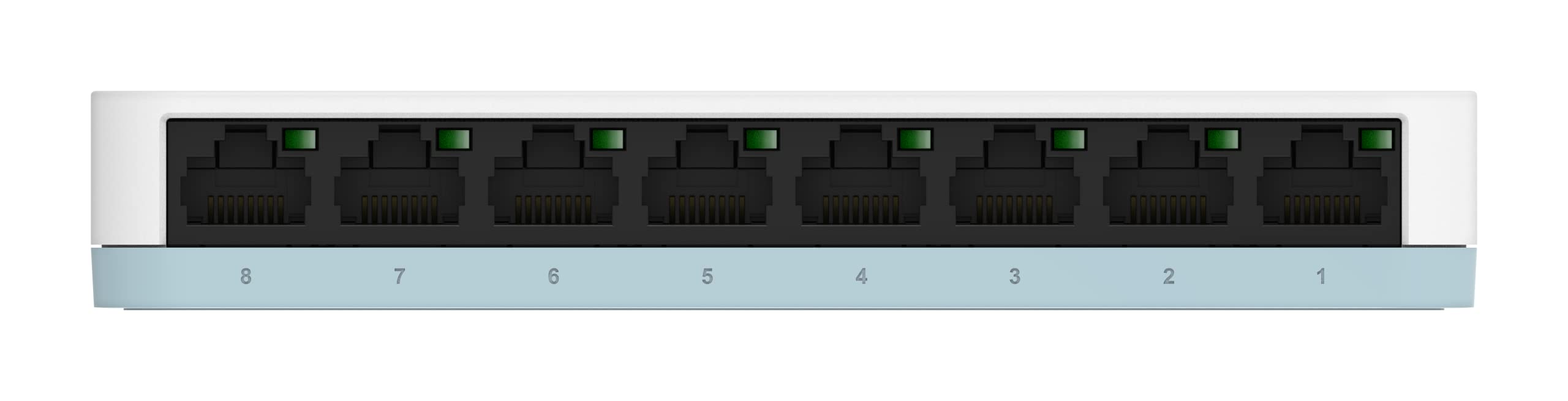 D-Link Switch 8 ports Gigabit 10/100/1000mbps - Idéal partage de connexion et mise en réseau Small Office Home Office (DGS-1008D)