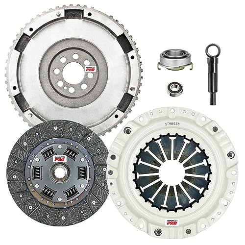 ClutchMaxPRO Performance Stage 1 Clutch Kit with Flywheel Compatible with 1995 1996 1997 1998 1999 2000 2001 2002 Kia Sportage 2.0L (CP24002HDFW-ST1)