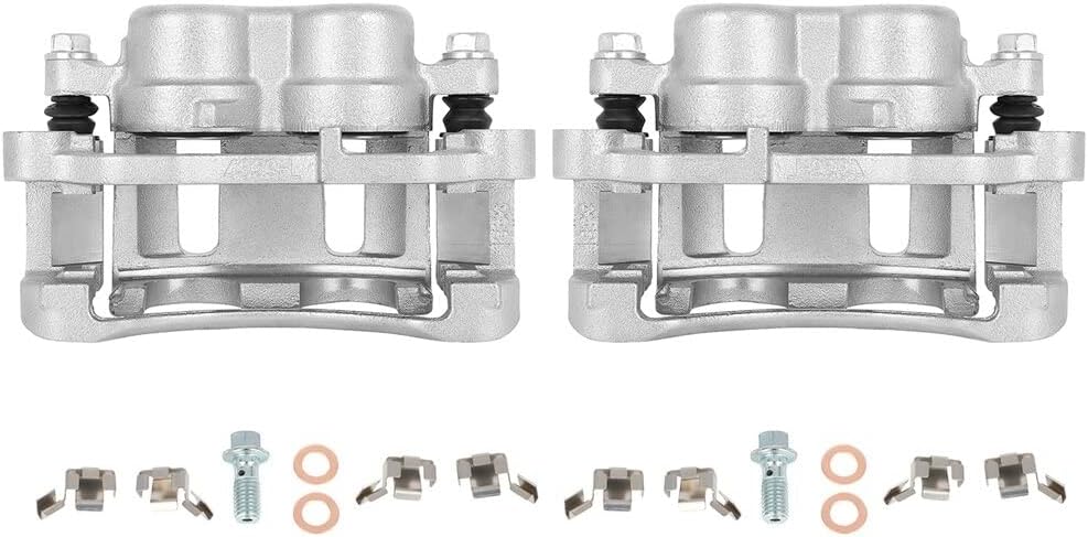 AUTOMUTO Front Left & Right 18B4695 18B4694 Disc Brake Calipers With Bracket For Chevrolet 1998-2005 For GMC 1998-2005 For Isuzu 1998-2000 For Oldsmobile 1998-2001