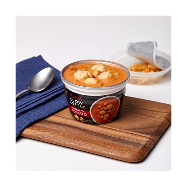 Campbell's Slow Kettle Style Creamy Tomato Soup With A Crunch, 7 Ounce