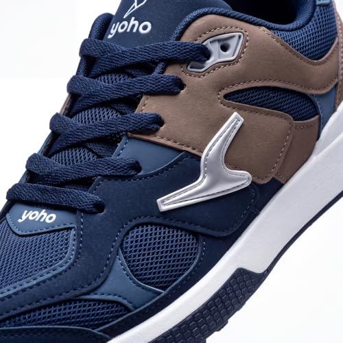 Image of YOHO Men's Sneakers Flo & Blazer | Stylish & Comfortable | Low Top, Lace Up Casual Shoes for Man /Gents