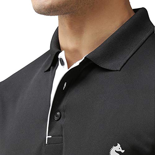 Image of EPPE Polo Collar T-Shirt for Men | Polyester Half Sleeve Stylish Casual Wear | Regular & Dry Fit | Summer Tee.