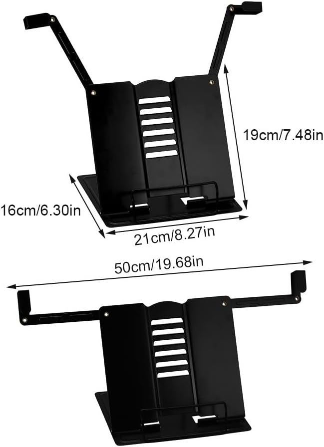 Adjustable Metal Book Stand Portable Reading Holder Support Document Shelf Bookstand Recipe