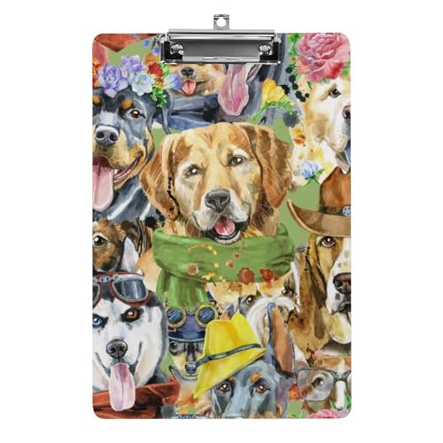 Clipboard Papier A4 Chiens Cool Rangement Document Porte-Affiche