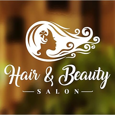 Hair Beauty Salon Vinyl Window Sticker Cover