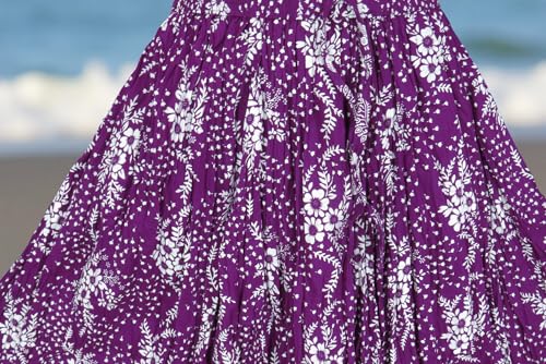 Image of Premium Long Skirt | Stylish Long Crushed Cotton & Unique Prints | Floor Length Skirt for Women | Elastic Waist Premium Maxi Skirt - Comfortable Casual Wear