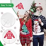Christmas Photo Booth Props Kit(32Pcs) DIY Photo Booth Prop Pose Sign Kits for Adults Kids for Christmas Party Supplies (Style 2) - Image 3