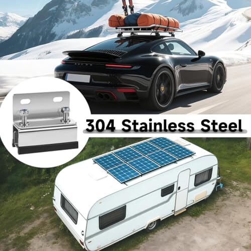 FormiPow Van Roof Rack Mount Kit, 4 uchwyty dachowe, wsporniki dachowe, uchwyt dachowy ze stali nierdzewnej 304, kompatybilny z ProMaster, Boxer, Jumper, Ducato, Movano, adapter do bagażnika dachowego