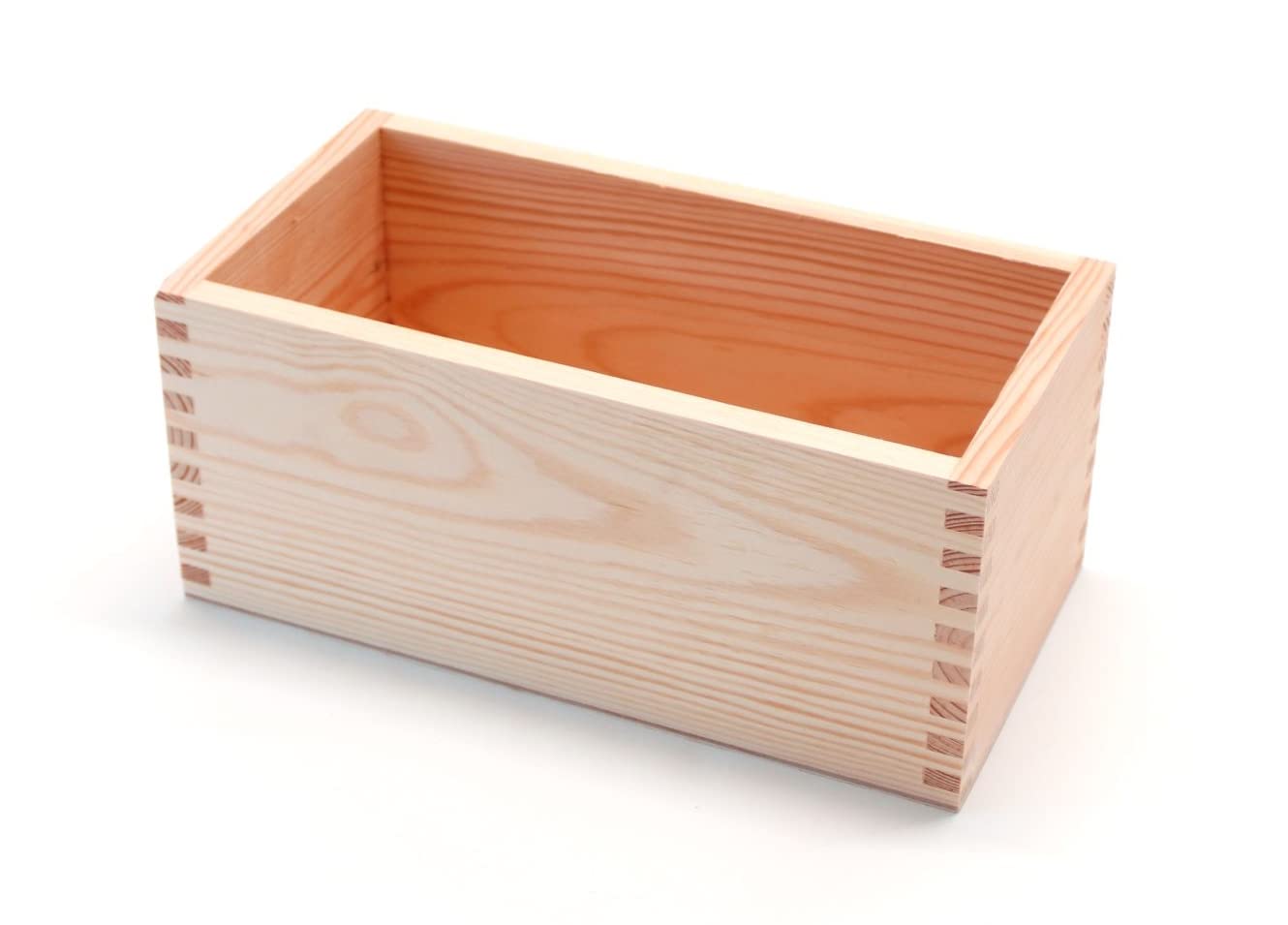 Prestige Wicker Natural Rectangular Wooden Open Display Storage Box