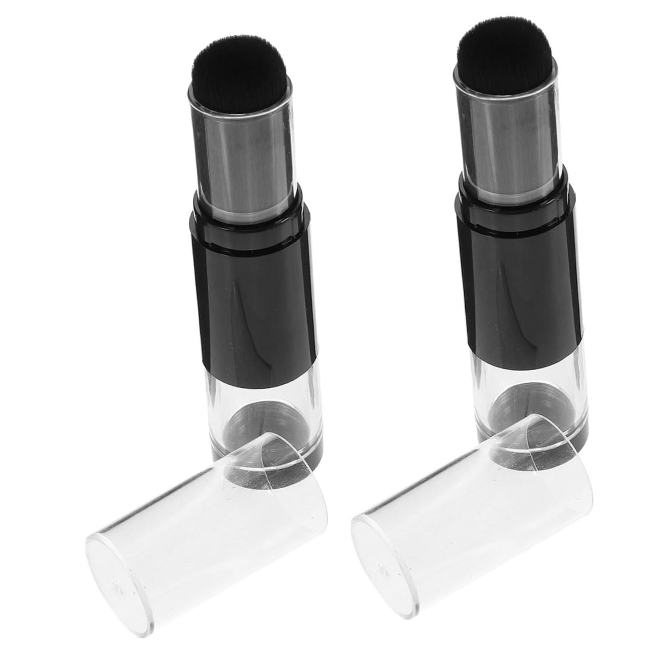 FOMIYES Makeup Sponges and Brushes Set Blush Brush Dual-ended Foundation Brush Pen Travel Makeup Brush Refillable Powder Jar