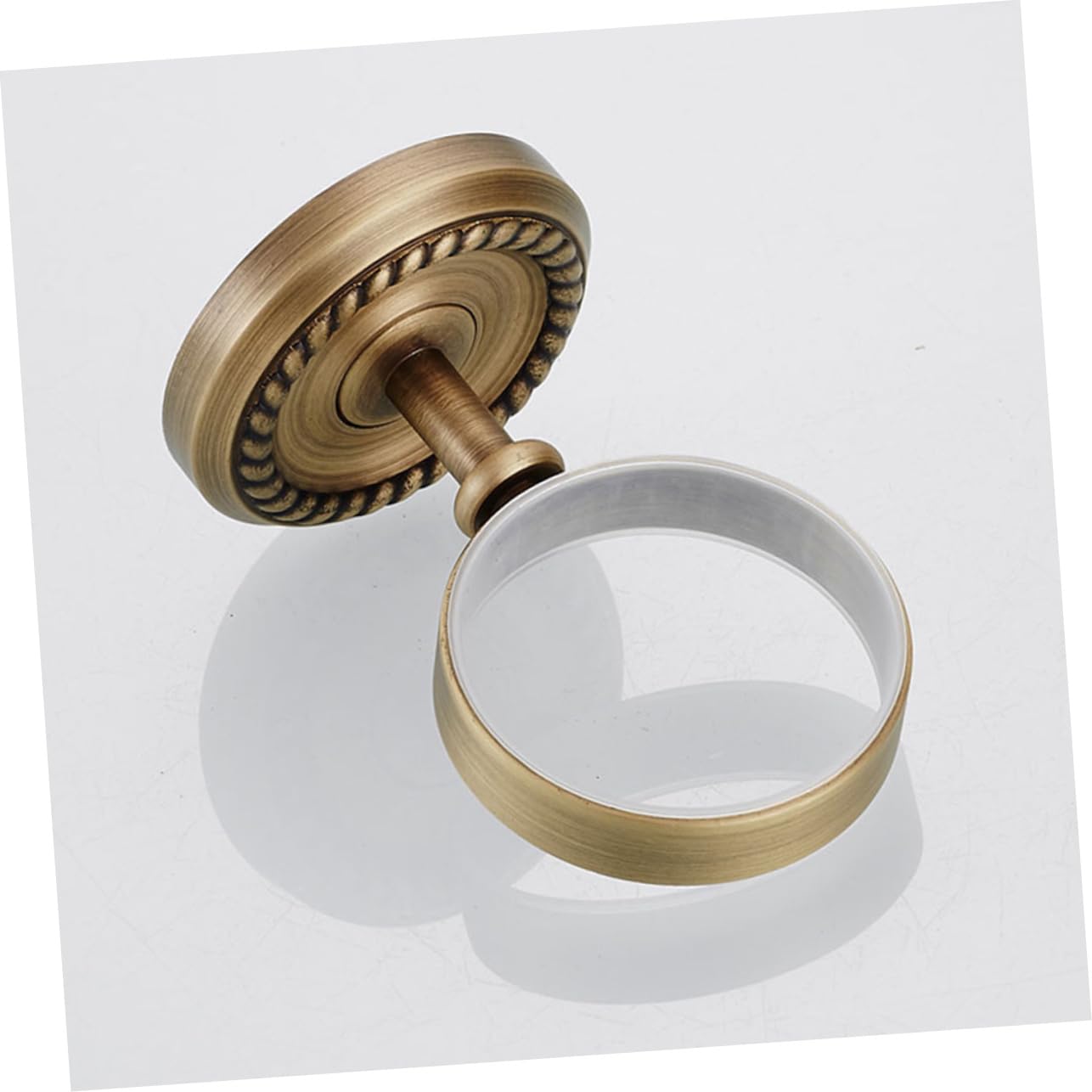 Homoyoyo Portasapone da Parete in Rame Antico, 1 Vaschetta, Installazione Facile, Design Salvaspazio per Bagno e Doccia, Stile Classico